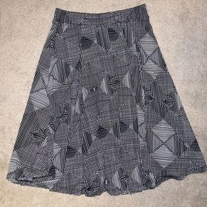 LulaRoe Black and White Skirt